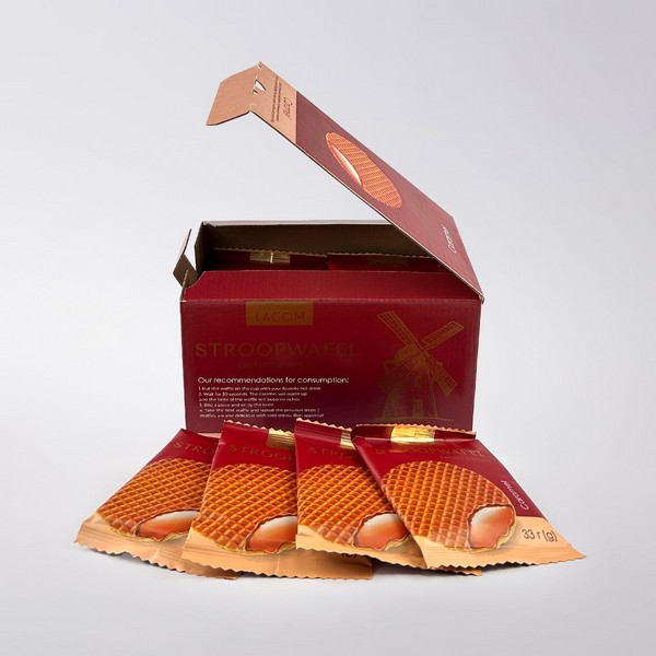 Вафлі "Stroopwafel" з карамельною начинкою 33г (упаковка 30 шт.)