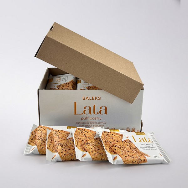 Печиво листкове ТМ Saleks  "Lata" / "Лата" злакове, 22 г (упаковка 30 шт.), флоупак