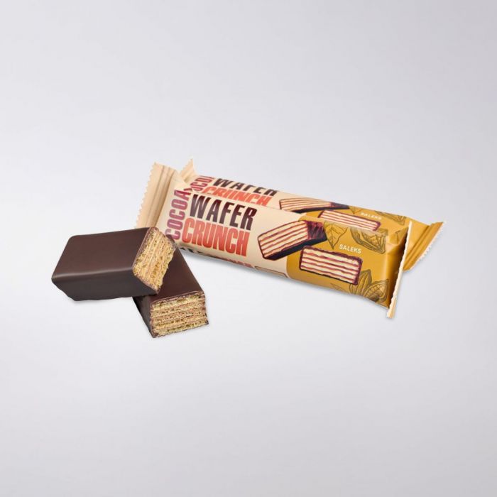 Вафлі глазуровані "Cocoa wafer crunch", 34 г (упаковка 20 шт.)